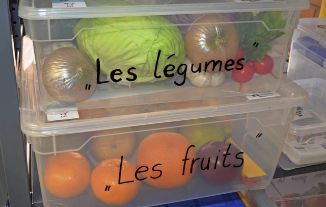 Gemse und Obst: Die Materialien im Se...r Nachbarn spielerisch nher bringen.   | Foto: Lisa Blitz