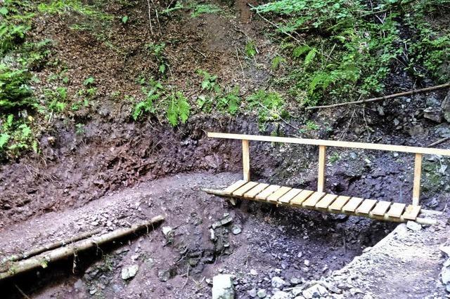 Mllerweg an der Lotenbachklamm ist wieder begehbar