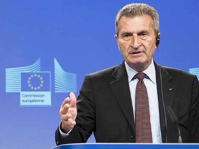 Gnther Oettinger  | Foto: dpa