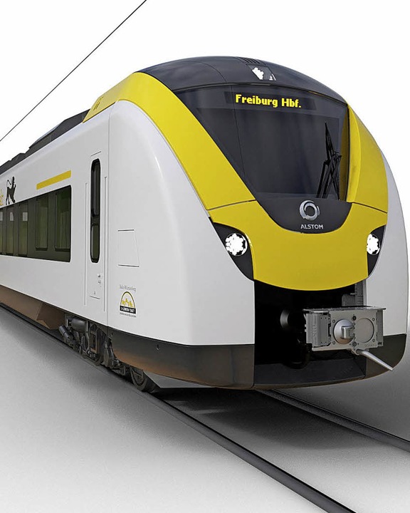 So sollen sie aussehen, die Alstom-Ele...se der Breisgau-S-Bahn einsetzen will.  | Foto: Alstom