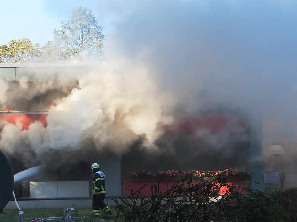 Der  Küchenbrand löste eine starke Rauchentwicklung aus.  | Foto: Günter Forler