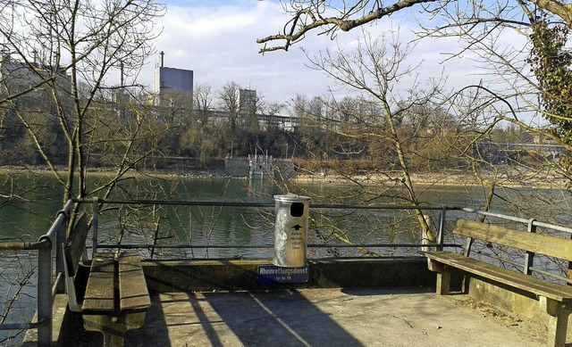 Eine Plattform zur Aufwertung des schw...Rheinufers wnscht sich die IG Steg.    | Foto: Ingrid Bhm-Jacob