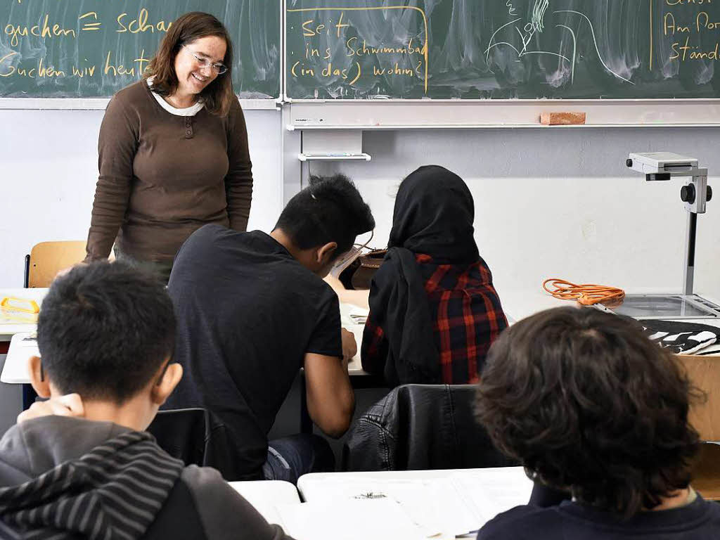 Wie Junge Fluchtlinge Am Goethe Gymnasium Deutsch Lernen Freiburg Badische Zeitung