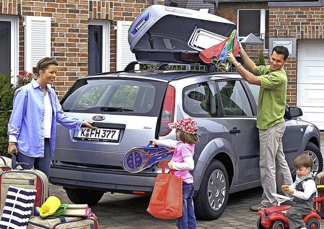 Nach der Urlaubsfahrt Auto und Box entrmpeln.   | Foto: GP