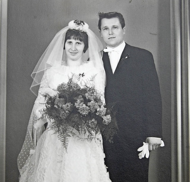 Sonja und Fridolin Kemmler bei ihrer Hochzeit vor 50 Jahren.   | Foto: Privat