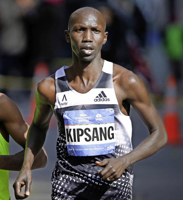 Rennt er in Berlin erneut Weltrekord? Der Kenianer Wilson Kipsang   | Foto: dpa