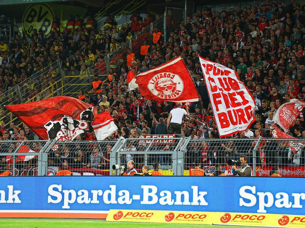 Die Freiburger Fans bekamen eine sehr gute Leistung geboten, die Reise hatte sich gelohnt.