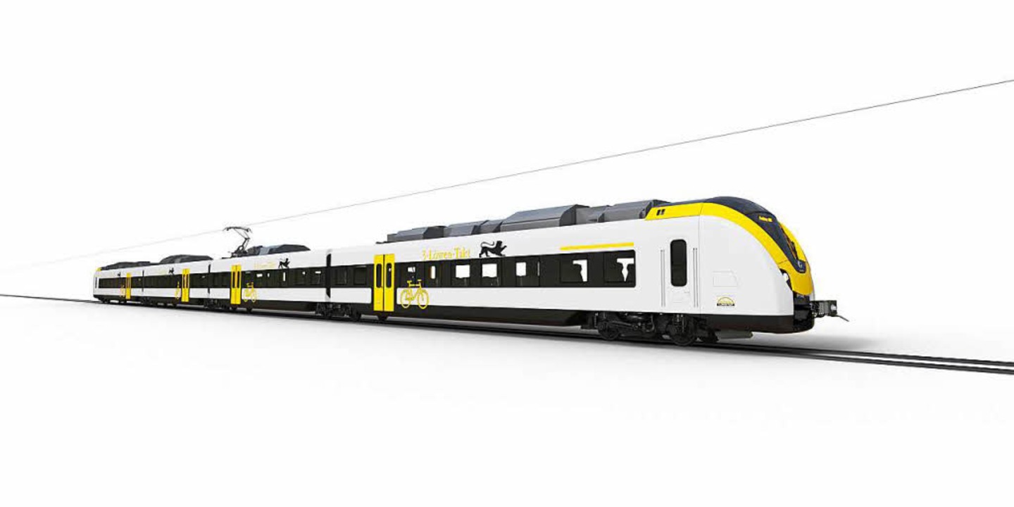 So sollen sie aussehen, die Alstom-Ele...se der Breisgau-S-Bahn einsetzen will.  | Foto: Alstom