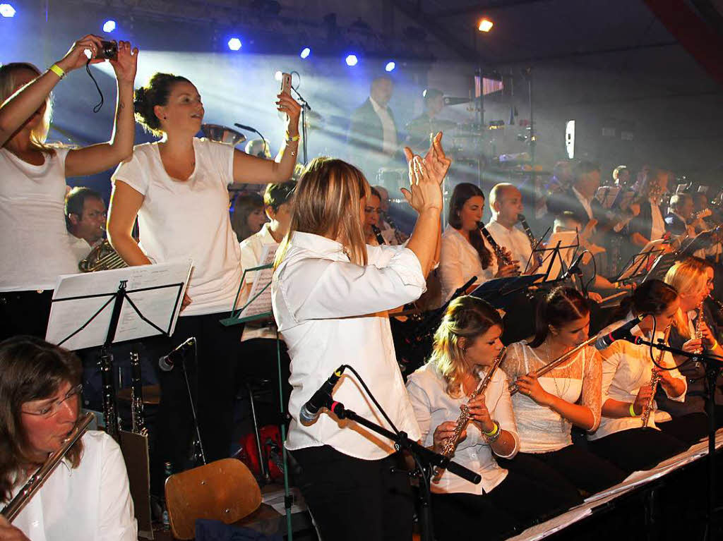 Der Musikverein Efringen-Kirchen sorgte am Winzerfestsamstag wieder fr ein tolles Programm.