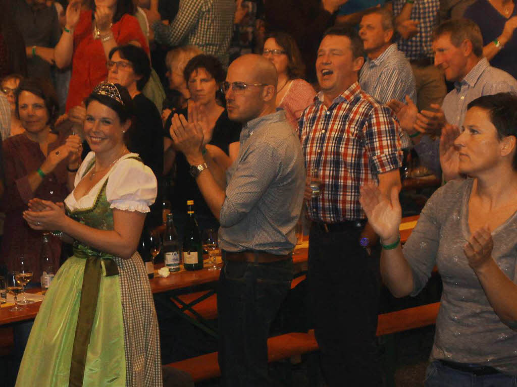 Der Musikverein Efringen-Kirchen sorgte am Winzerfestsamstag wieder fr ein tolles Programm.