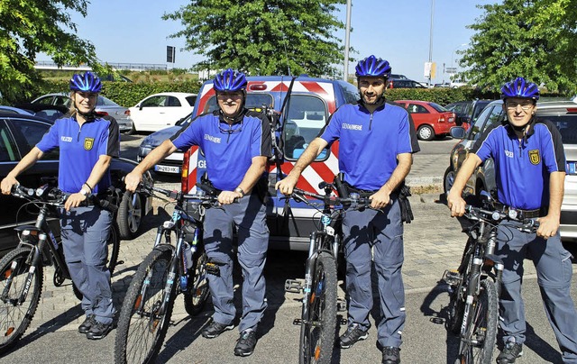 Prsentierte sich auf der Oberrheinmes...e deutsch-franzsische Fahrradstreife   | Foto: Ullmann