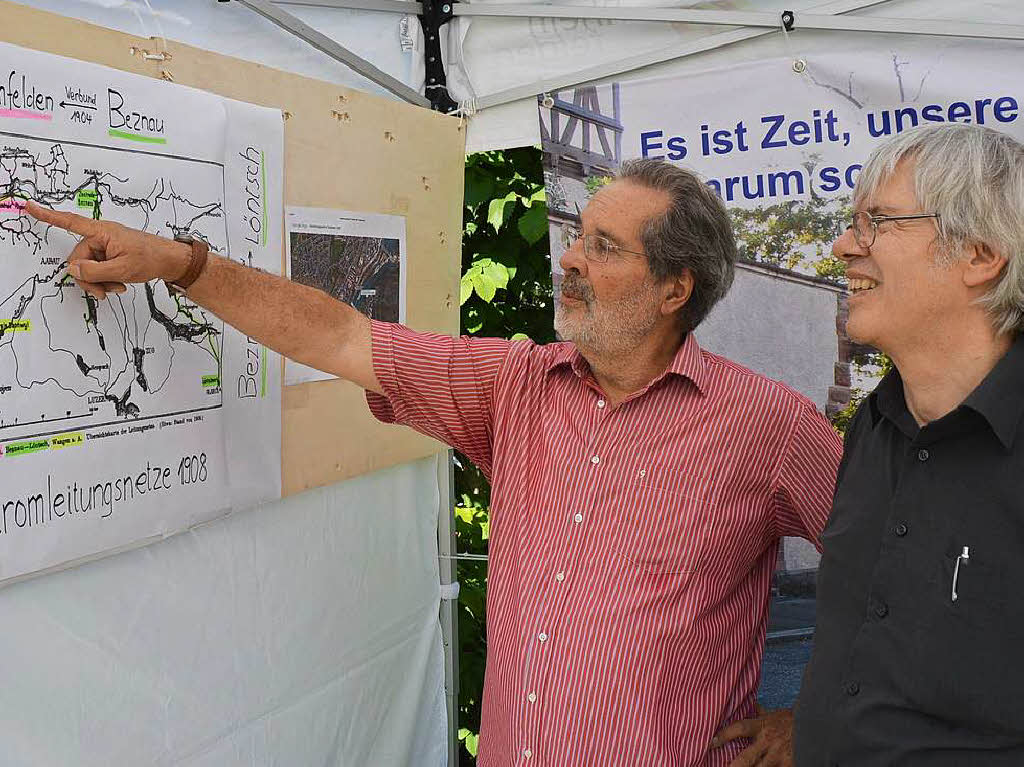 Wolfgang Bocks (links) und Kurt Beretta von der IG Pro Steg