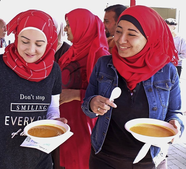 Die Krbissuppe schmeckte allen.  | Foto: Martina David-Wenk