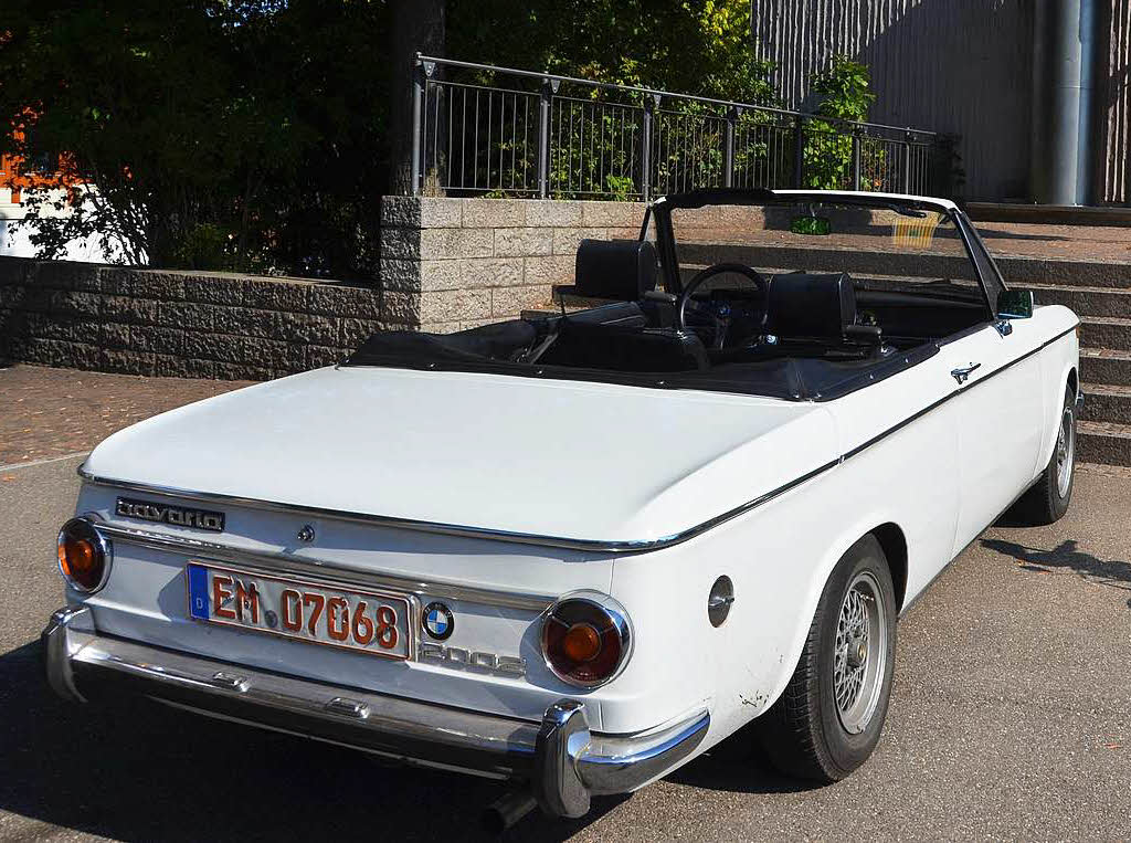 BMW 2002 Cabrio, Baujahr 1972, circa 200 Stck gebaut, noch circa 50 Stck vorhanden