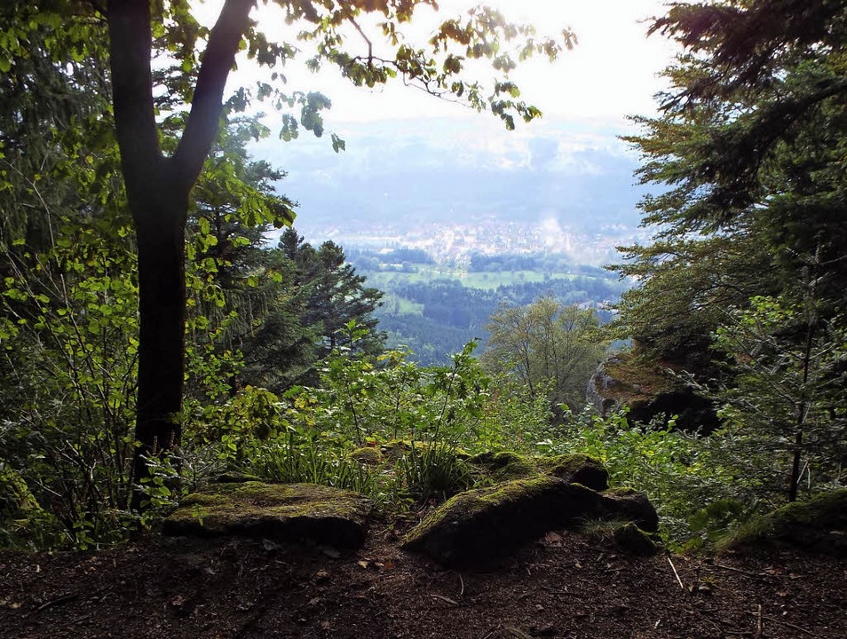Pirschwegblick: Beim Klingenfelsen unt...ch idyllische Ausblicke aufs Wehratal.  | Foto: Wolfgang Adam
