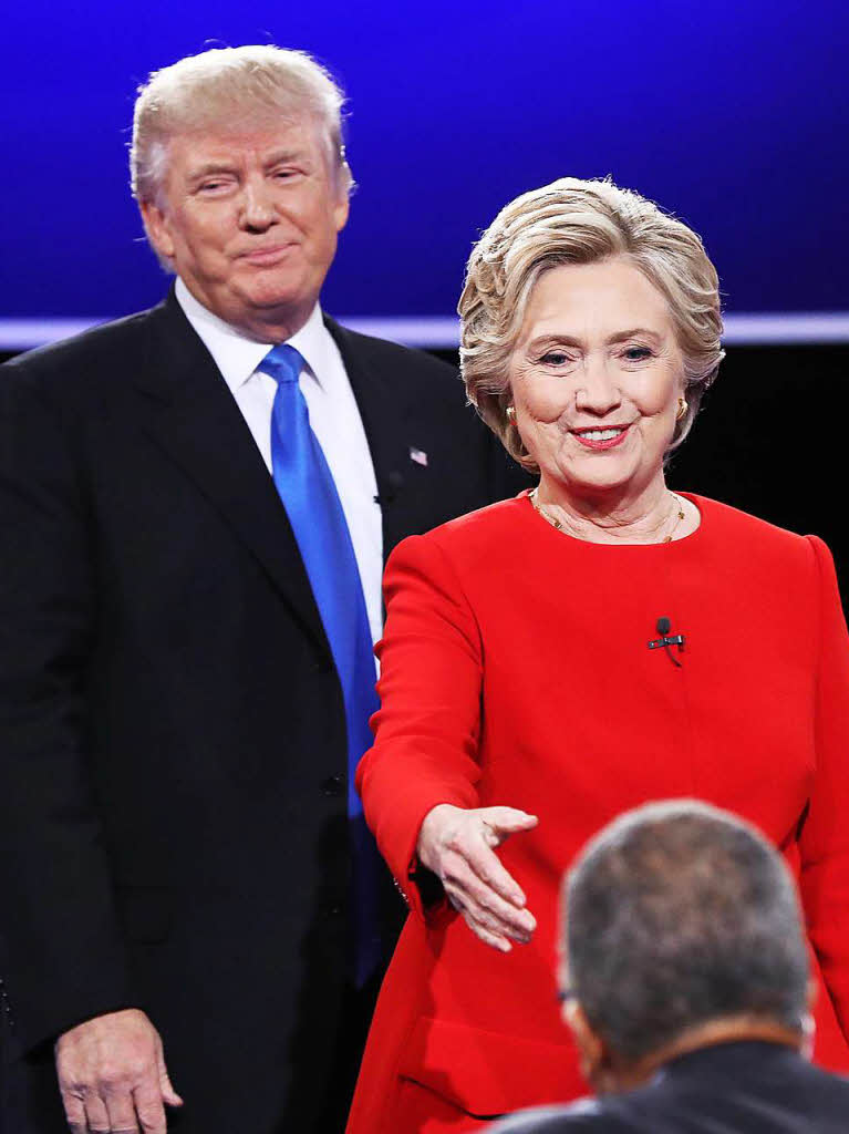 Hillary Clinton und Donald Trump treffen bei ihrem ersten TV-Duell aufeinander.