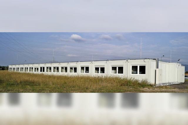 Container auf der grnen Wiese