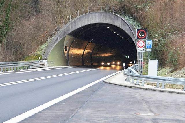 Herbstputz im Hugenwaldtunnel: Tunnel zwei Nächte gesperrt