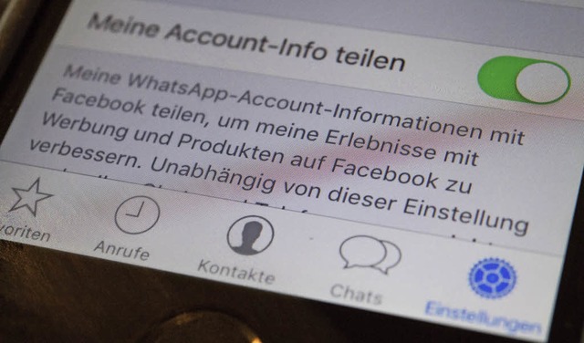 Wem die Vernetzung zwischen WhatsApp u...ssenger, die nicht so neugierig sind.   | Foto: dpa