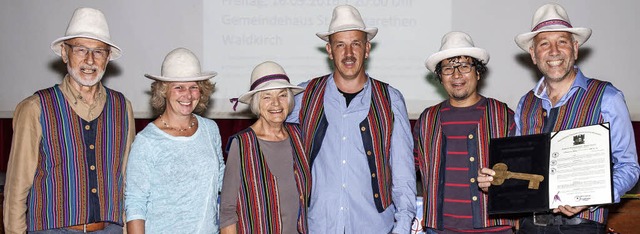 ber ihre Reise nach Peru berichteten ... der Kirchengemeinde St. Margarethen.   | Foto: Fotos: Helmut Rothermel