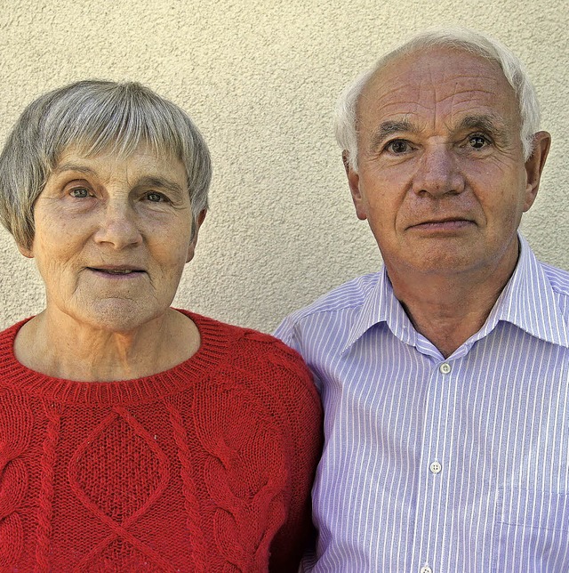 Hedwig und Franz Bischoff sind seit 50 Jahren ein Ehepaar.   | Foto: Gutjahr