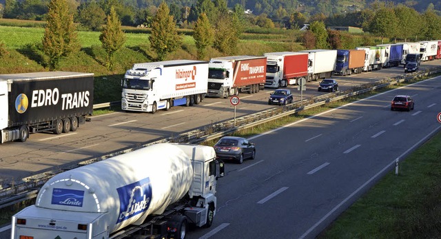 Ein Lkw-Parkplatz mit 59 Stellpltzen ... mit der Stadt  nicht zu machen sein.   | Foto: I. Bhm-Jacob