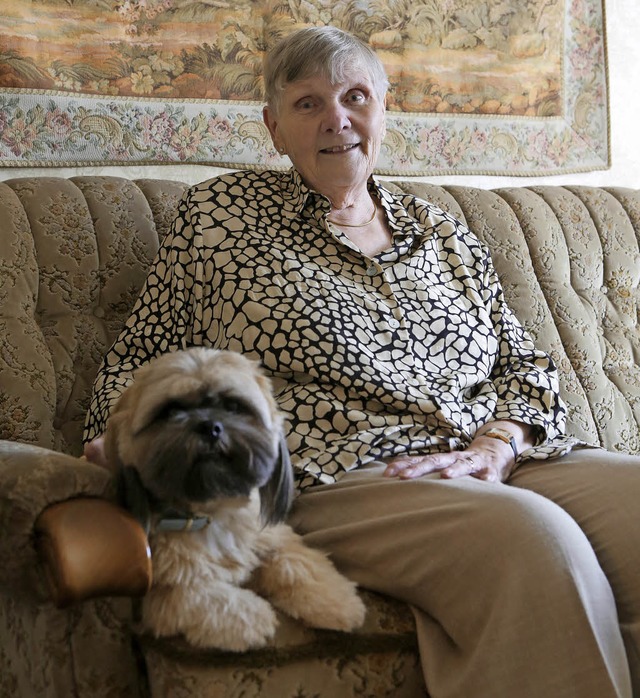 Gisela Anzlinger und ihr Mischa   | Foto: breithaupt