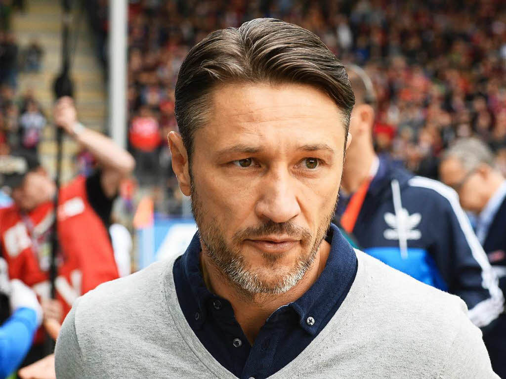 ...sein Kollege Niko Kovac blickte etwas freundlicher.