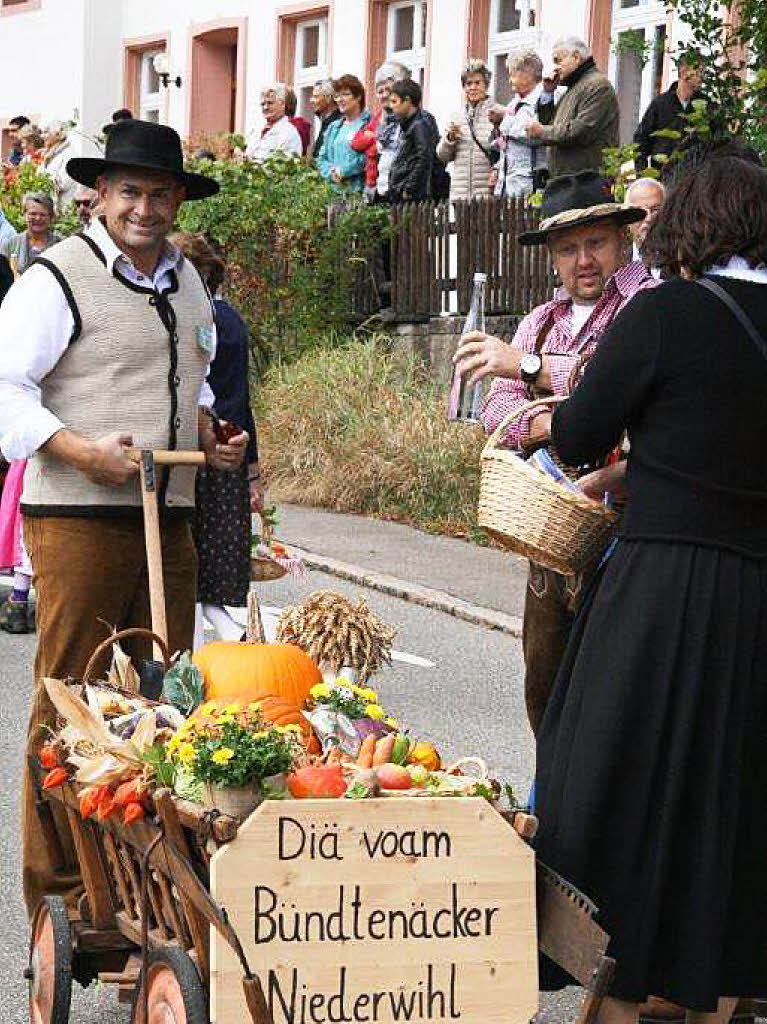 Ein Augenschmaus: Der Erntedankumzug in Niederwihl