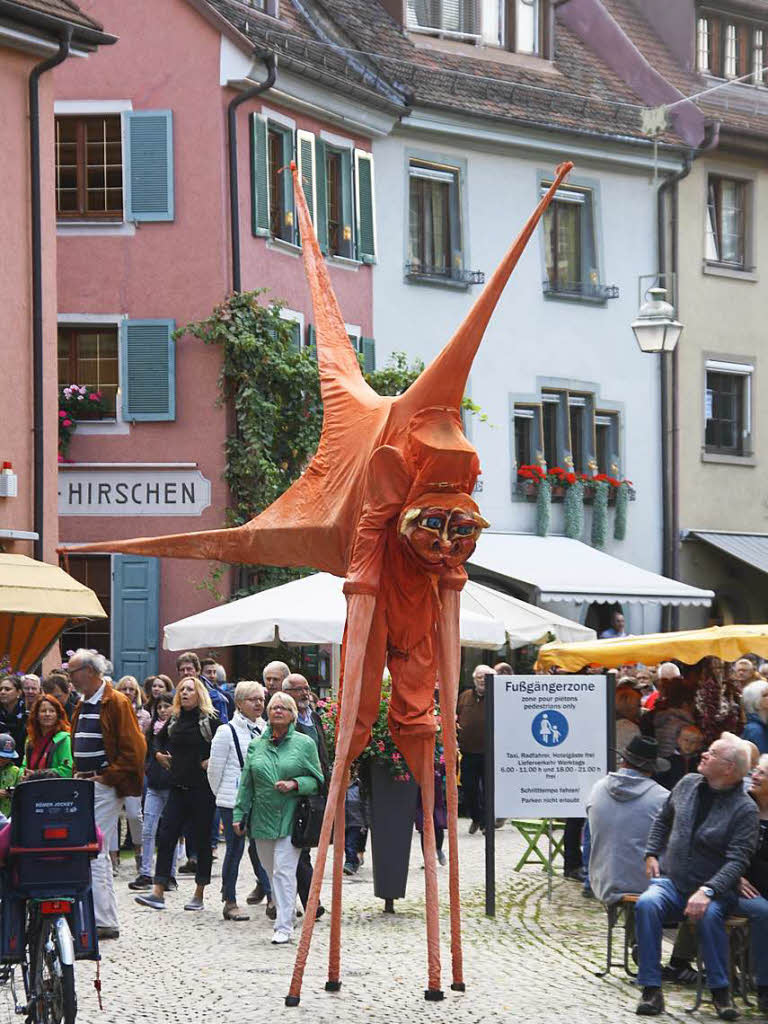 Auch dieses phantastische Spinnenwesen schlenderte gemtlich durch die Altstadt.