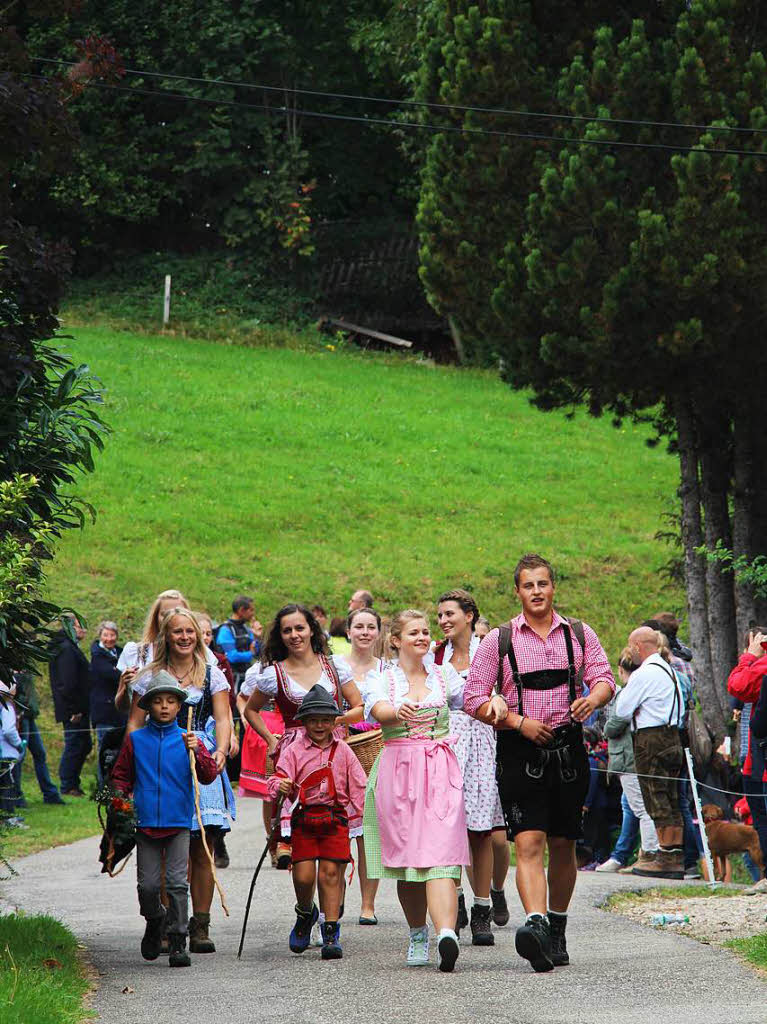 Beim Viehabtrieb im Mnstertal gab es viel zu sehen. Entsprechend gut besucht war die Veranstaltung am Samstag.