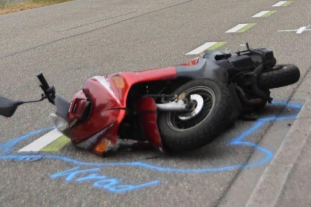 Betrunkener Rollerfahrer verletzt sich bei Unfall in Lrrach