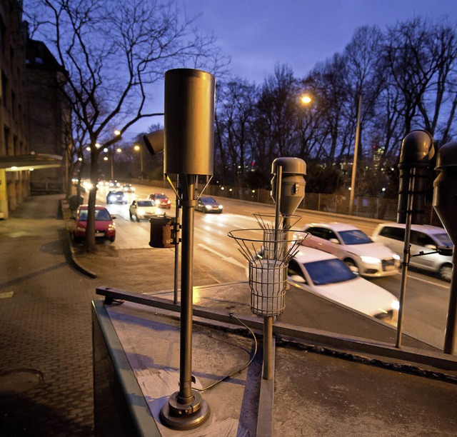 Dicke Luft: Feinstaubmessung in der Landeshauptstadt  | Foto: dpa