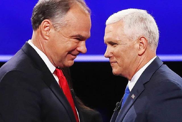 Trumps Vize Mike Pence punktet in TV-Debatte