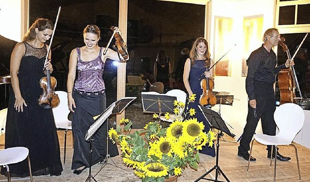 Wurden gefeiert: Musiker im &#8222;Kulturzentrum3klang&#8220;  | Foto: Freyer