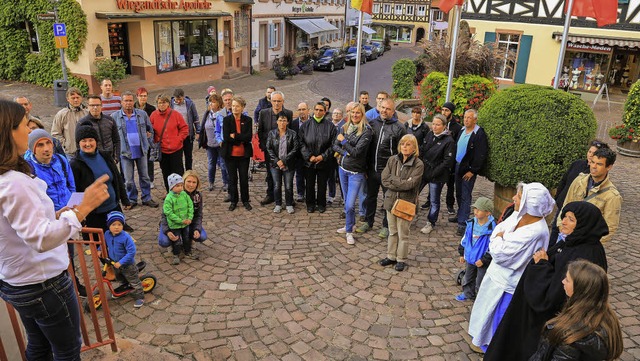 Zum Auftakt des Neubrgerempfang gab e...tenheimer mit Hexe und Magd  begrte.  | Foto: Sandra Decoux-Kone