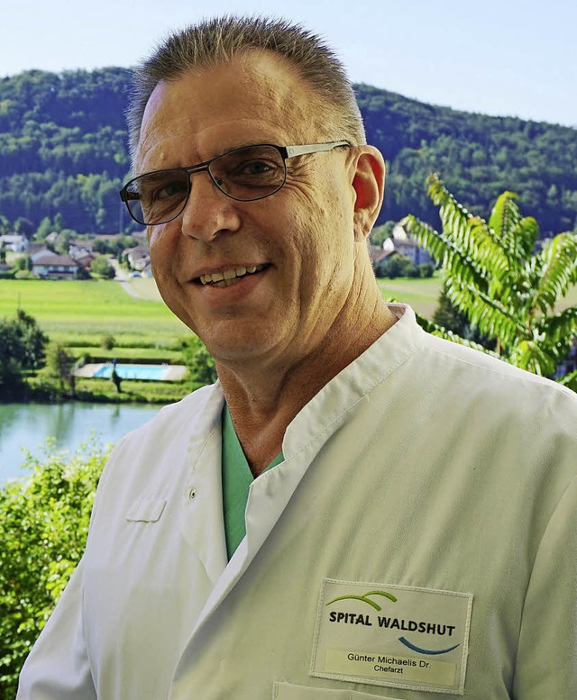 Dr. Gnter Michaelis leitet die Ansthesieabteilung im Spital Hochrhein.  | Foto: bz