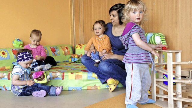 Betreuung fr Unter-Dreijhrige wird i...fragt. Das Bild stammt aus Bahlingen.   | Foto: Symbolbild: Stehle