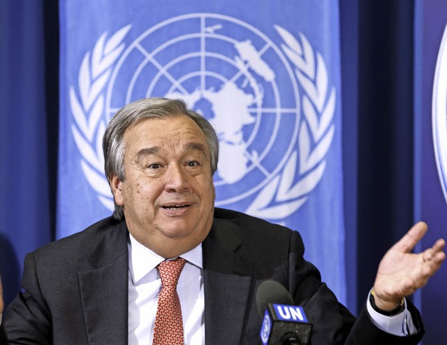 Antnio Guterres &#8211; noch UN-Flchtlingskommissar   | Foto: dpa