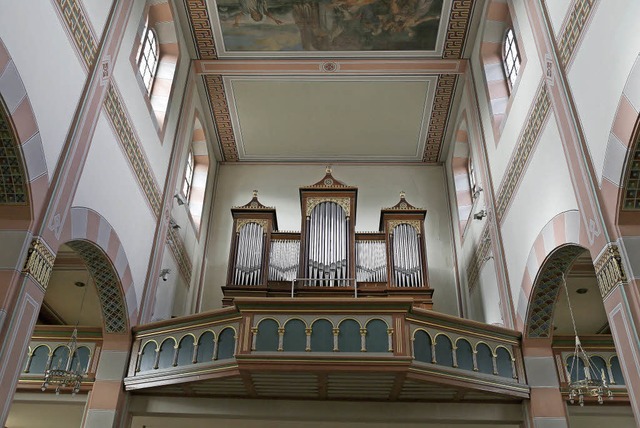 Die Albiez-Orgel in der Pfarrkirche Sa...henbach ist aufwndig saniert worden.   | Foto: Christoph Breithaupt