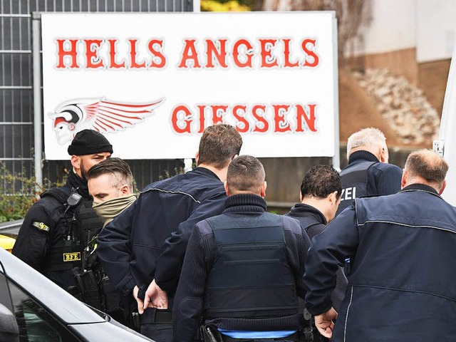 Ein Charter-Chef der Hells Angels ist ... Vereinsheim in Hessen gettet worden.  | Foto: dpa