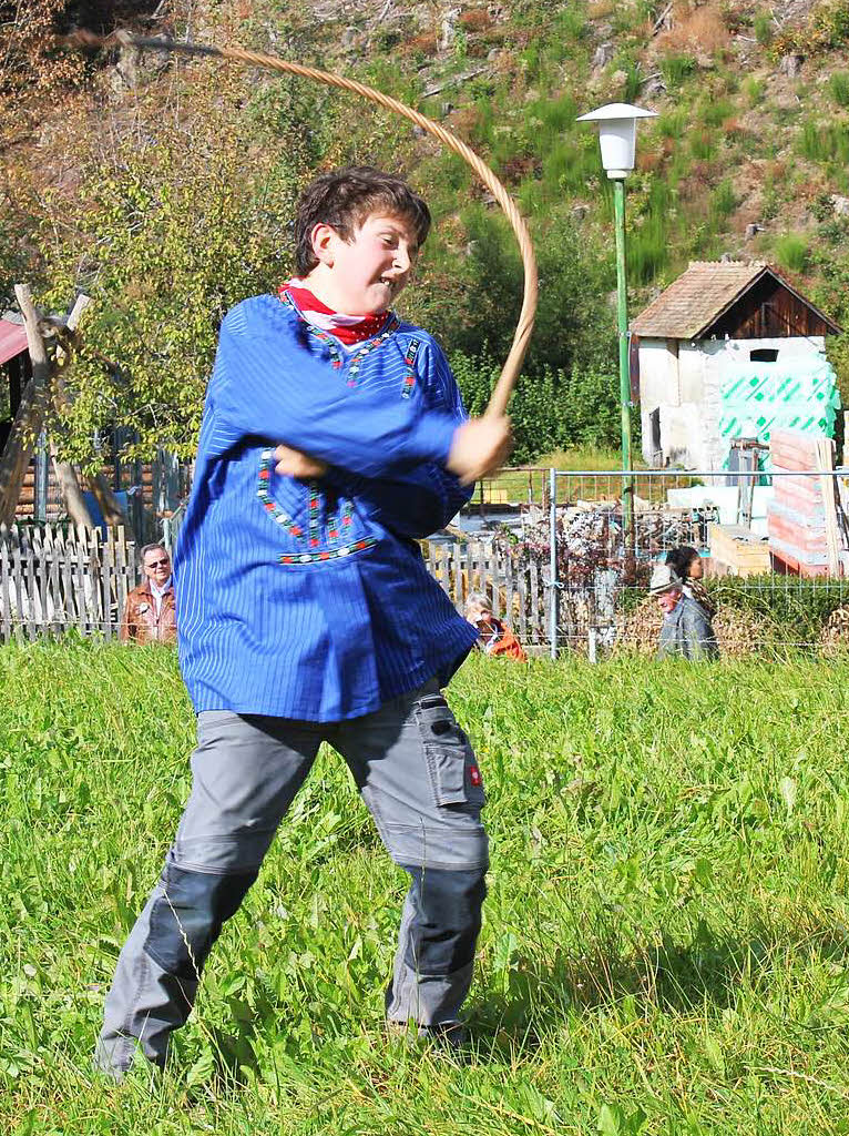 Viel los war wieder beim Viehabtrieb in Oberried – zugleich Hhepunkt und Abschluss der Alemannischen Woche.