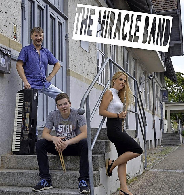 Miracle-Band: Paula Soares, Tobias Listl und Pavel Kopylov   | Foto: zVg