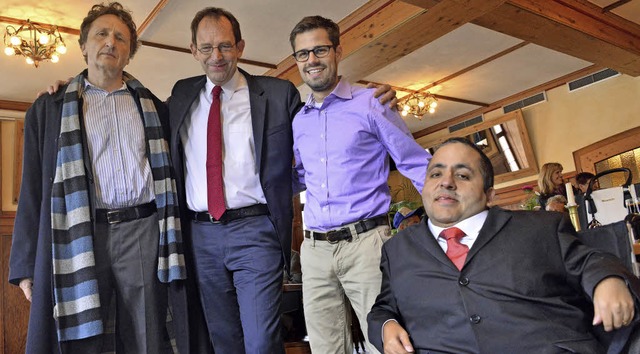 Vier Bewerber um die Erler-Nachfolge: ... Bender und Ismael Hares (von links).   | Foto: Michael Bamberger
