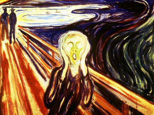 Edvard Munch: &#8222;Der Schrei&#8220;...heit macht sich in Deutschland breit.   | Foto: dpa