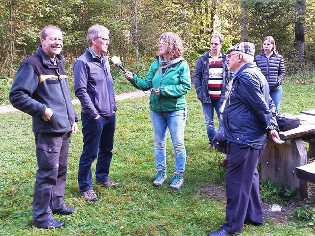 SWR 4 interviewt die Initiatoren der Kapellensanierung in Bad Boll.  | Foto: Privat
