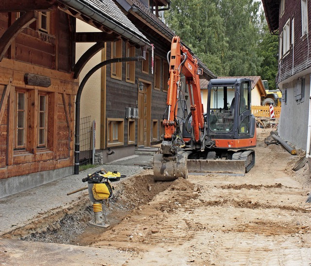 Aktuell wird im Bereich des sogenannten &#8222;Bahnhofs&#8220; gearbeitet.   | Foto: doro