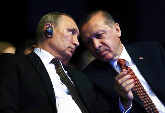 Putin und Erdogan: Nicht nur ihre poli...haft verbindet die beiden Prsidenten.  | Foto: AFP