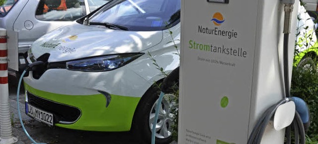 Energiedienst will ein weiteres E-Auto...it wird mit einem Partner verhandelt.   | Foto: Senf