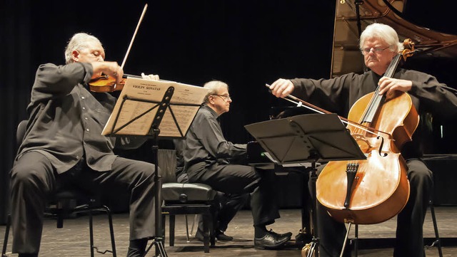 Das Dreisam-Trio spielte im  Kultur- u...rhaus Werke von Beethoven und Dvork.   | Foto: Helmut Rothermel